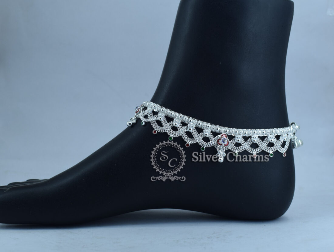 original silver anklets