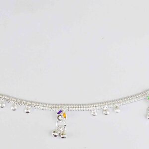 light weight trendy silver anklet