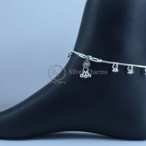silver-charms-Rope-silver-anklet