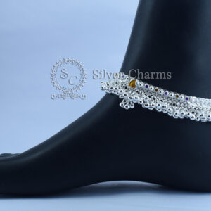 Silver charms- Khushbu gola payal
