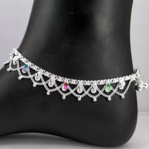 Jhalar Wali Silver Payal Silver Charms